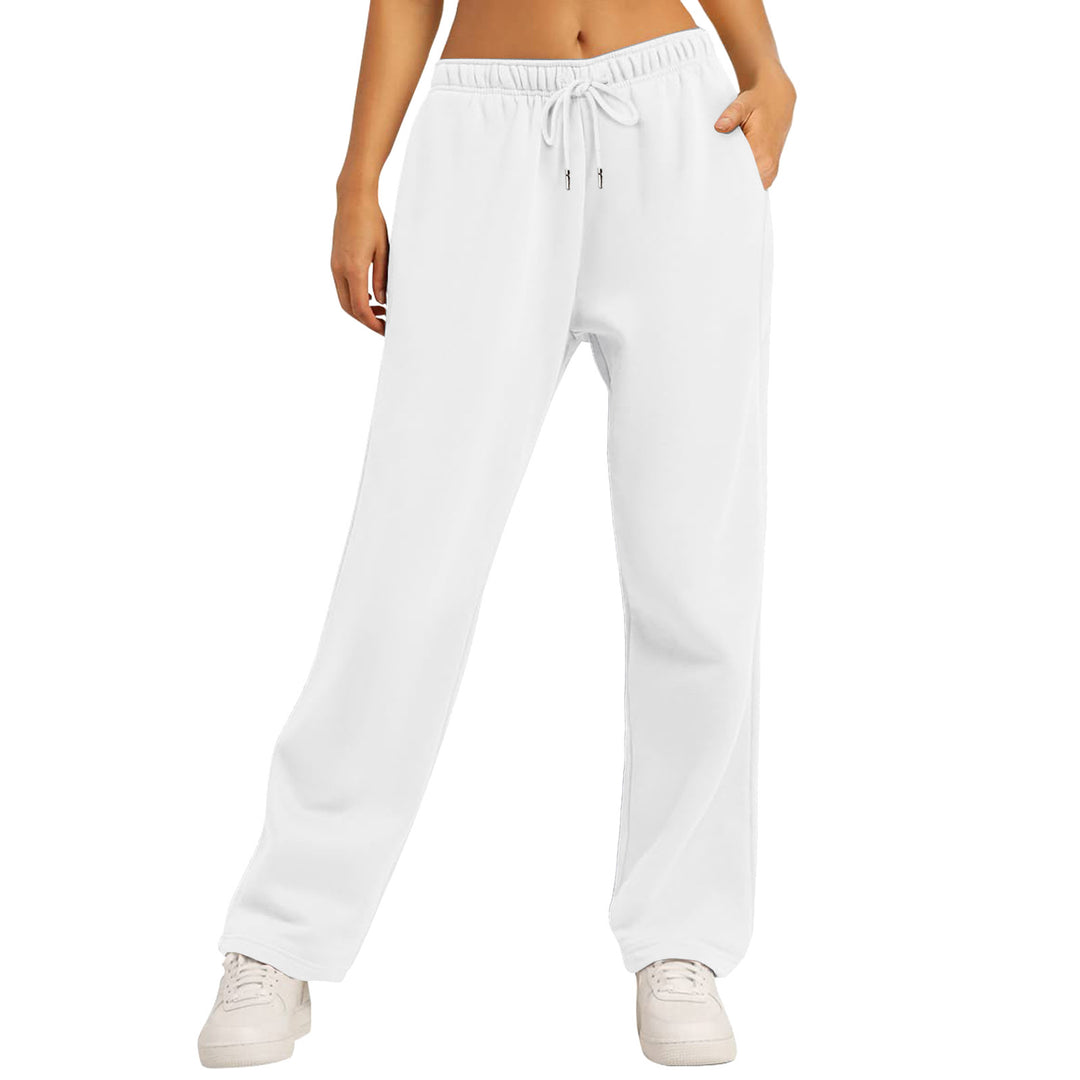 Ladies nan extra-soft Relax pants with high comfort waistband drawstring and straight leg Mune Fashion