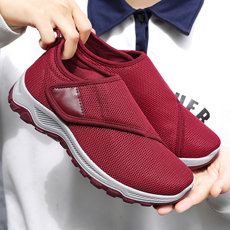 Men's breathable slip-on mesh sneakers with Velcro, padded comfort sole and slip-resistant profile sole Mune Fashion