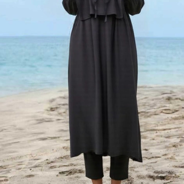 Women's fashionable and elegant beach suit with accompanying headscarf Mune Fashion