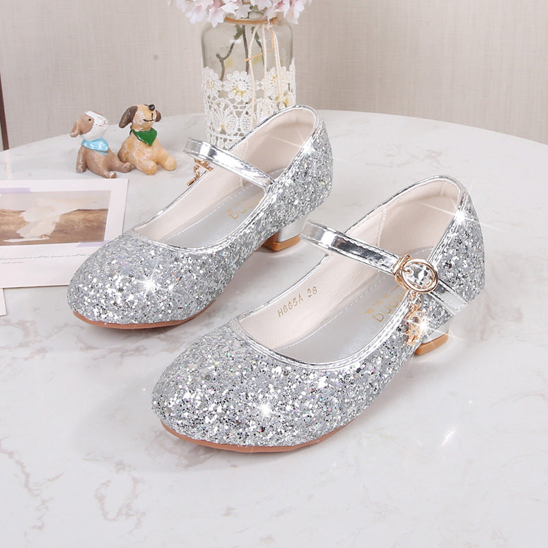 Girls' ballet shoes with adjustable strap and glitter detail Mune Fashion