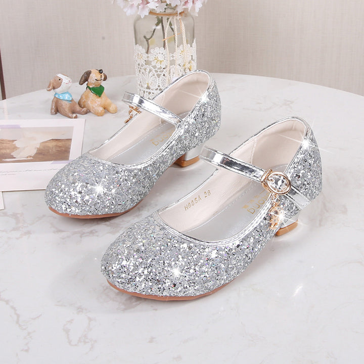 Girls' ballet shoes with adjustable strap and glitter detail Mune Fashion