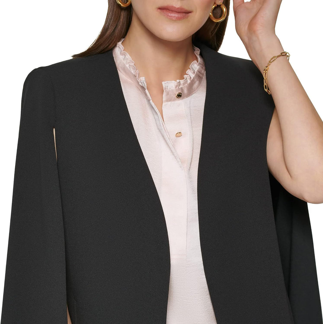 Women's Cape Blazer Set in Tailoring with Cape Sleeves and Slim Suit Pants Mune Fashion