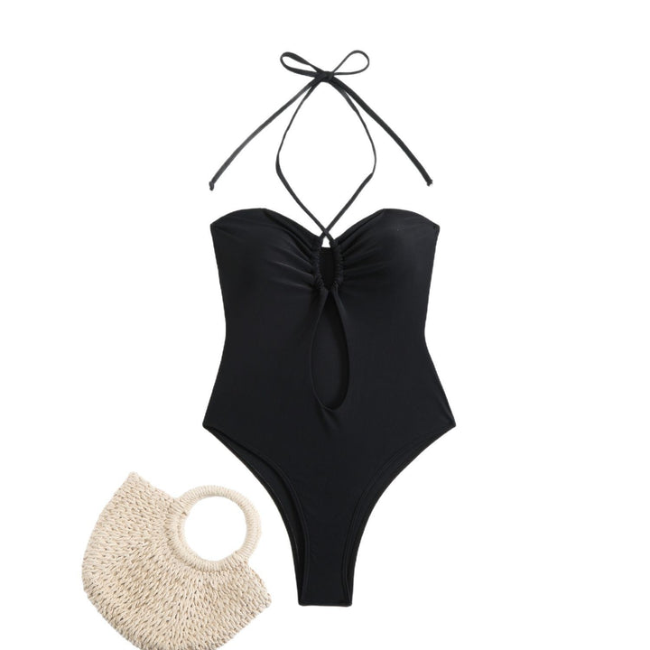 Women's One-Piece Swimsuit with Refined Keyhole Design Mune Fashion