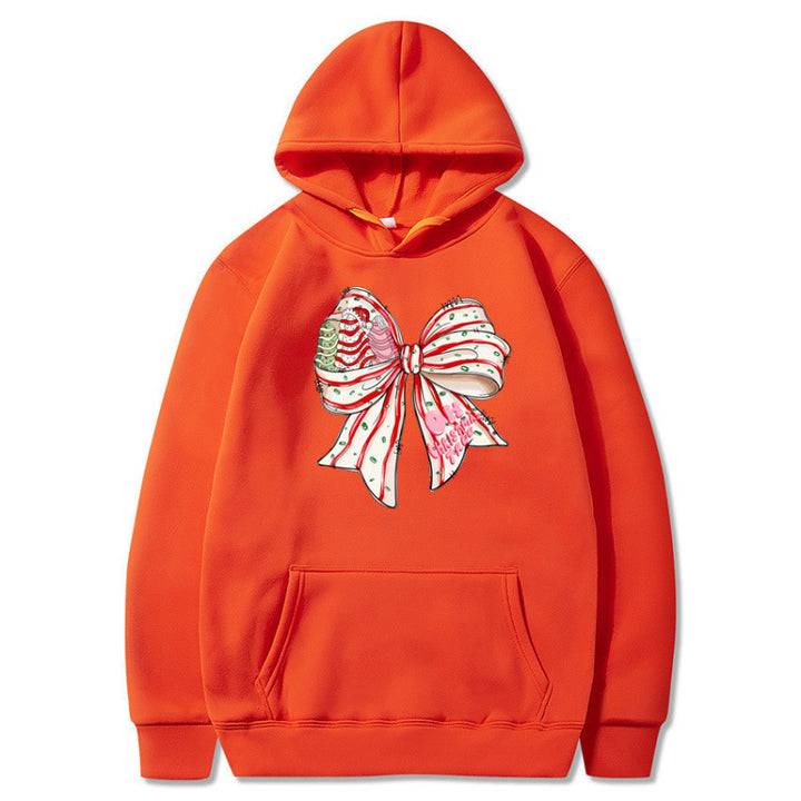 Women’s Hoodie with Festive Bow Design Mune Fashion