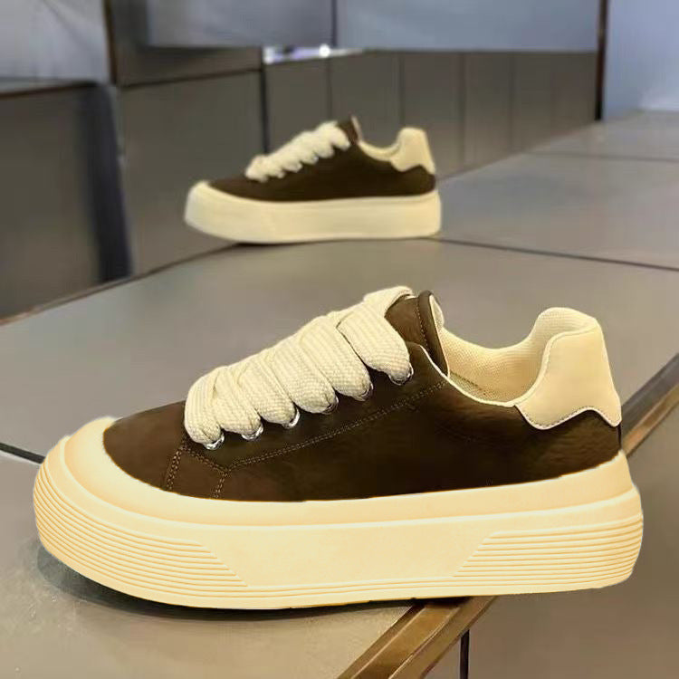 Women's Trendy Sneakers with Reinforced Heel Area and Non-Slip Sole Mune Fashion