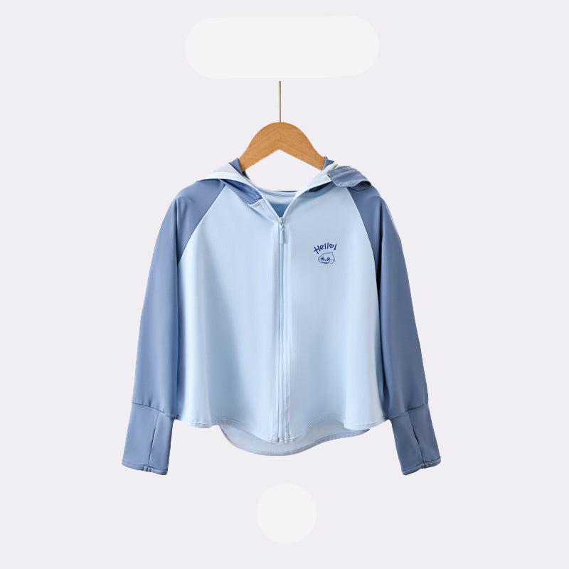 Children's UV protection jacket with hood and breathable properties Mune Fashion