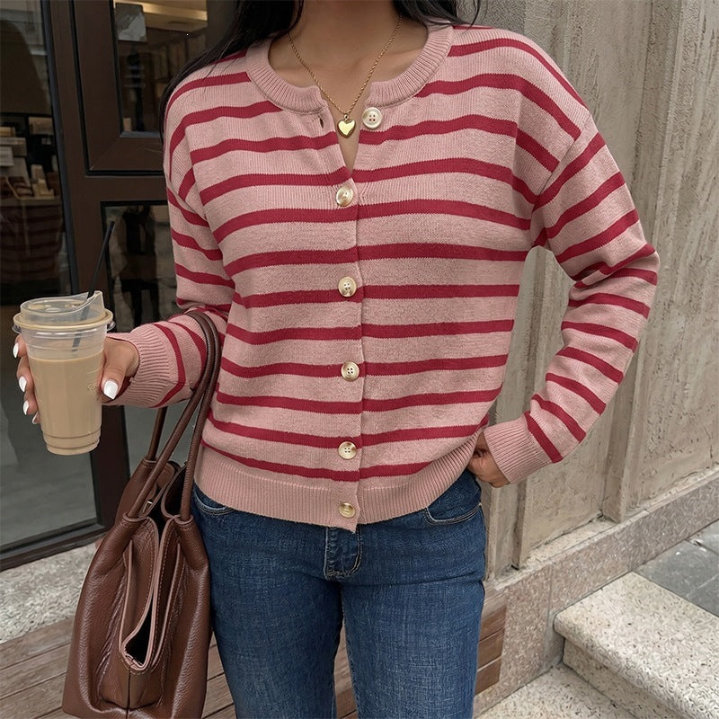 Women's Stylish Cardigan with Button Design Mune Fashion
