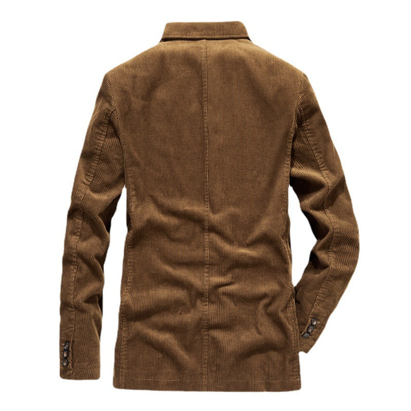 Men's fine corduroy blazer in tailored fit with notch lapels and padded inner pockets Mune Fashion