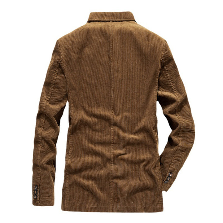 Men's fine corduroy blazer in tailored fit with notch lapels and padded inner pockets Mune Fashion