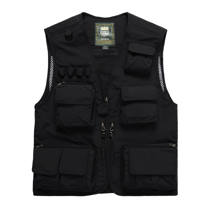 Men's multifunctional fishing and utility vest with mesh insert Mune Fashion