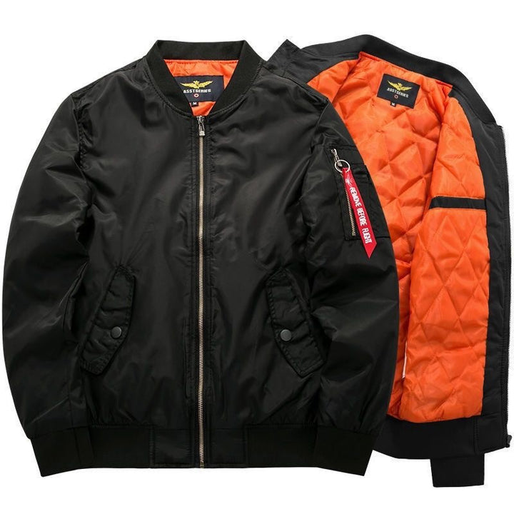 Men's bomber jacket with quilted thermal lining and arm pocket Mune Fashion