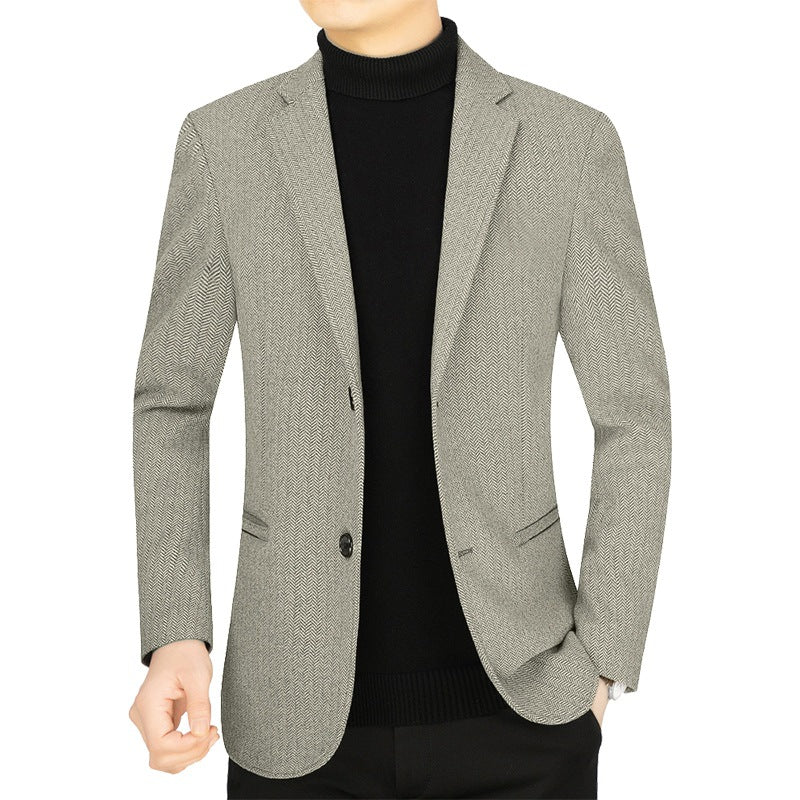 Men's Houndstooth Blazer in Slim Fit with Half-Lined Interior Mune Fashion