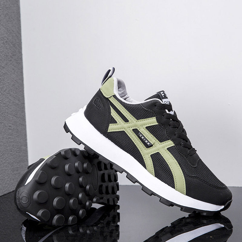 Unisex retro-inspired lightweight running shoes with breathable mesh and contoured sole Mune Fashion