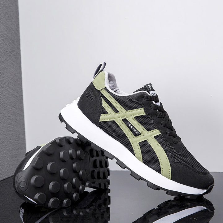 Unisex retro-inspired lightweight running shoes with breathable mesh and contoured sole Mune Fashion