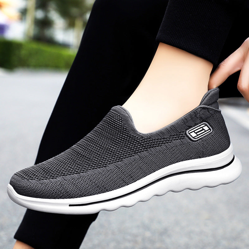 Women's knit slip-on comfort sneaker with removable memory insole and shock-absorbing EVA midsole Mune Fashion