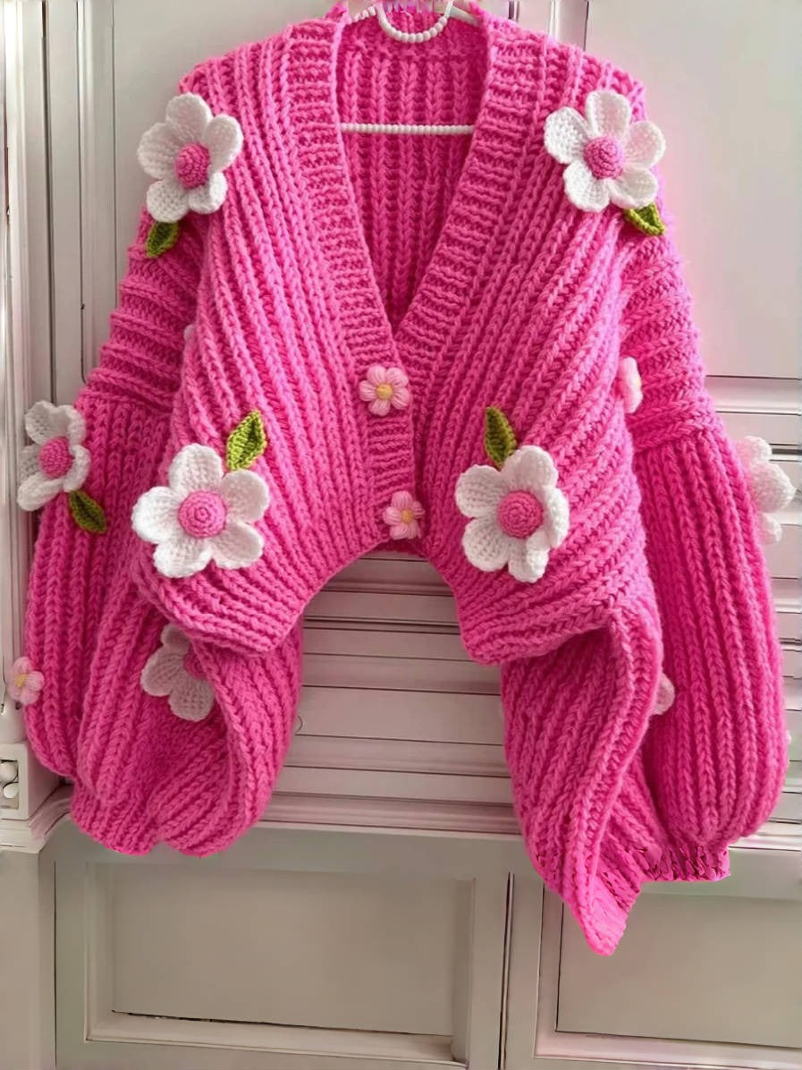 Women Playful Floral cardigan