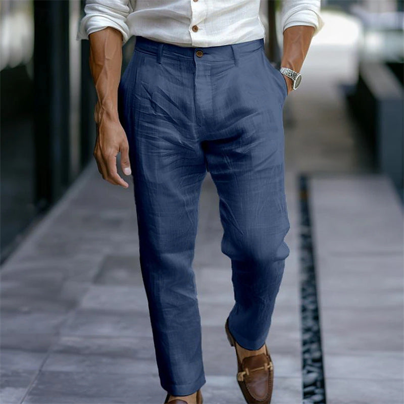 Men's elegant  pants with pleats