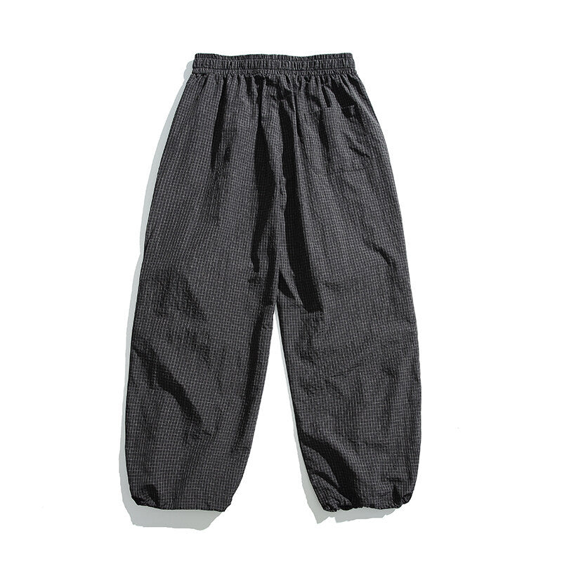 Unisex Lightweight Ripstop Cargo Pants with Multiple Flap Pockets and Elastic Hem Mune Fashion