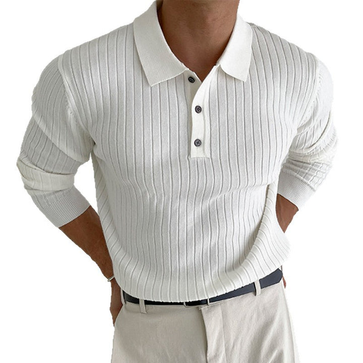 Men Stylish Long Sleeve Ribbed Knit Top Mune Fashion