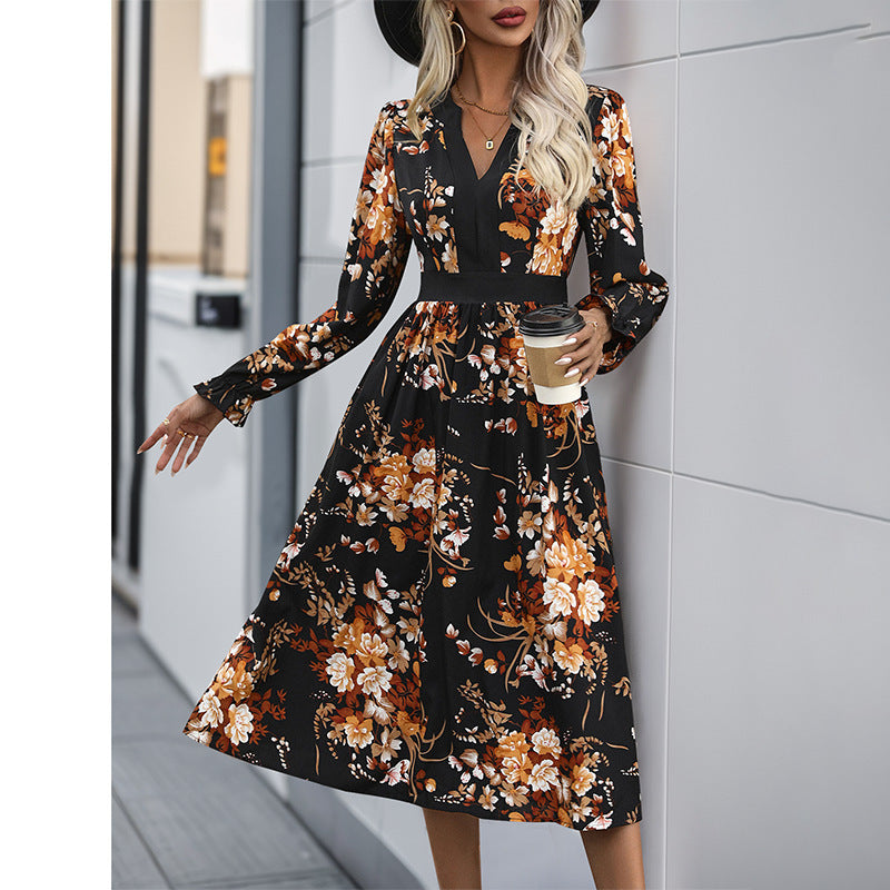 Women’s Midi Dress in Floral Design Mune Fashion
