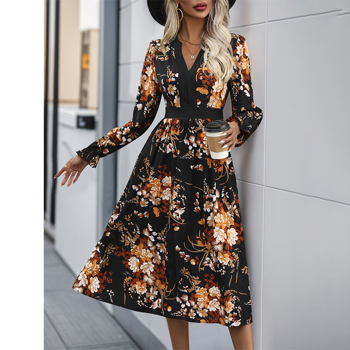 Women’s Midi Dress in Floral Design Mune Fashion