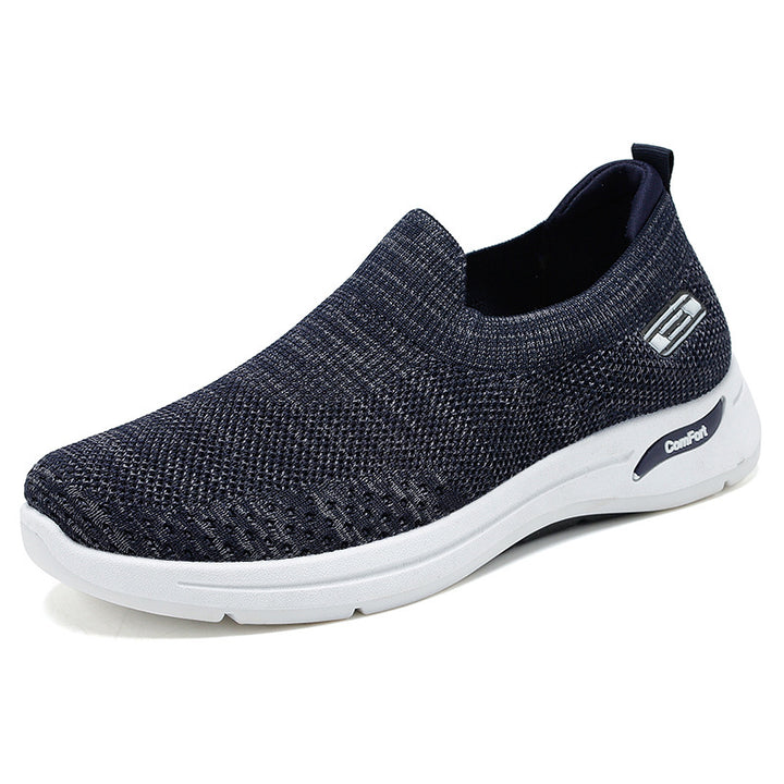 Women's seamless knit slip-on with elastic entry and shock-absorbing comfort sole Mune Fashion