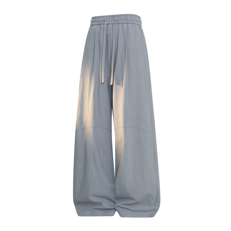 Women's Extra Wide Palazzo Pants with Elastic Waistband, Drawstring & Balloon Shaped Width Mune Fashion