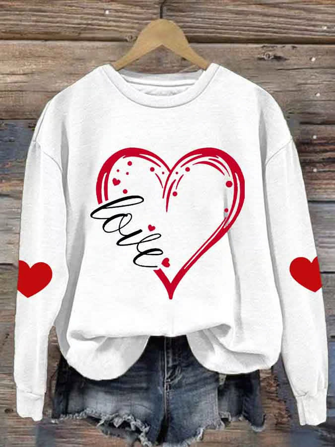 Ladies Cozy Sweater with Heart Motif Mune Fashion