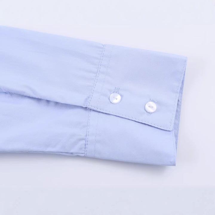 Women's shirt blouse with smocked gathering and classic collar Mune Fashion