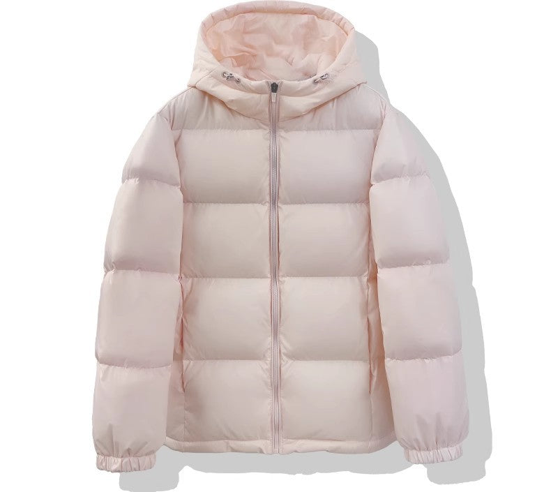 Women's Quilted Puffer Jacket with Hood and Insulating Filling Mune