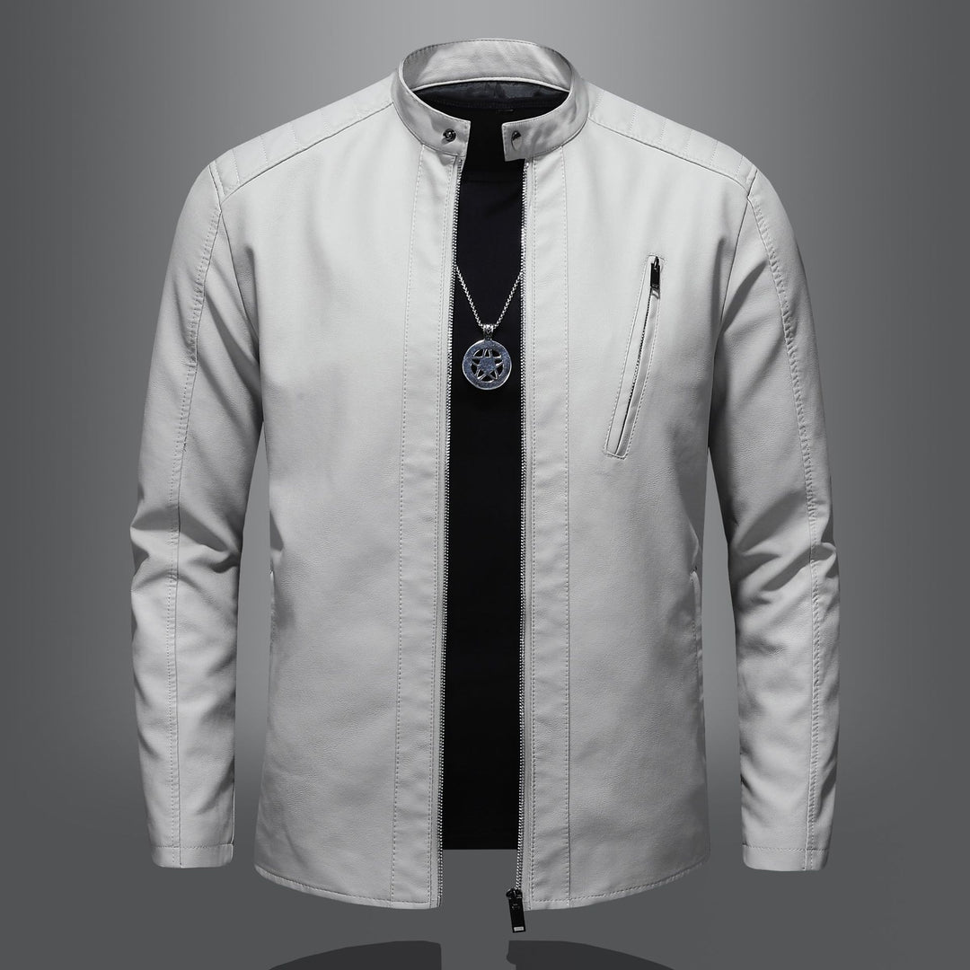 Men's Elegant and Comfortable Leather Jacket Mune Fashion