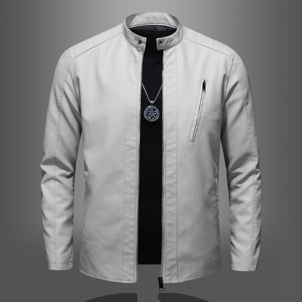 Men's Elegant and Comfortable Leather Jacket Mune Fashion