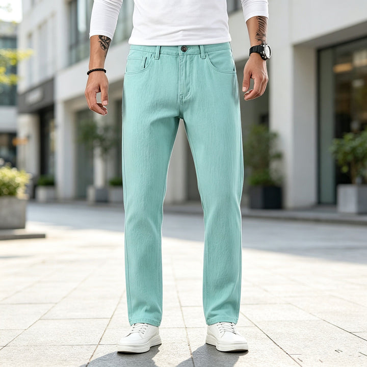 Men's Casual High-Waist Jeans in Modern Cut Mune Fashion