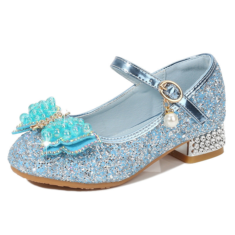 Girls Ballerina Shoes with Glitter and Shimmering Applications Mune Fashion