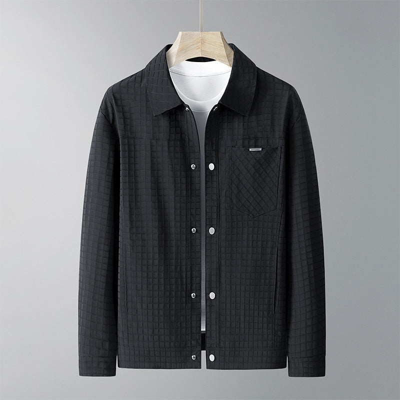 Men's Practical Transition Jacket with Quilted Pattern Mune Fashion