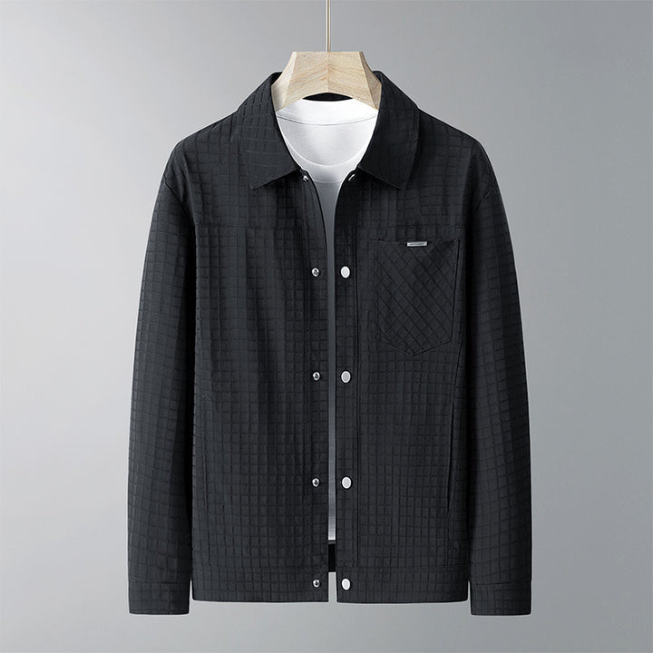 Men's Practical Transition Jacket with Quilted Pattern Mune Fashion
