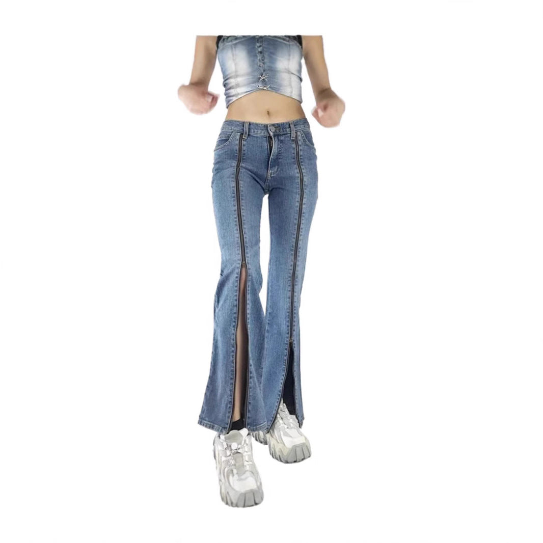 Women's wide jeans with high waist, straight leg and relaxed fit Mune Fashion