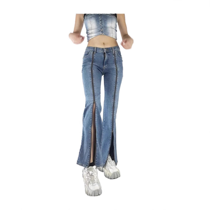 Women's wide jeans with high waist, straight leg and relaxed fit Mune Fashion