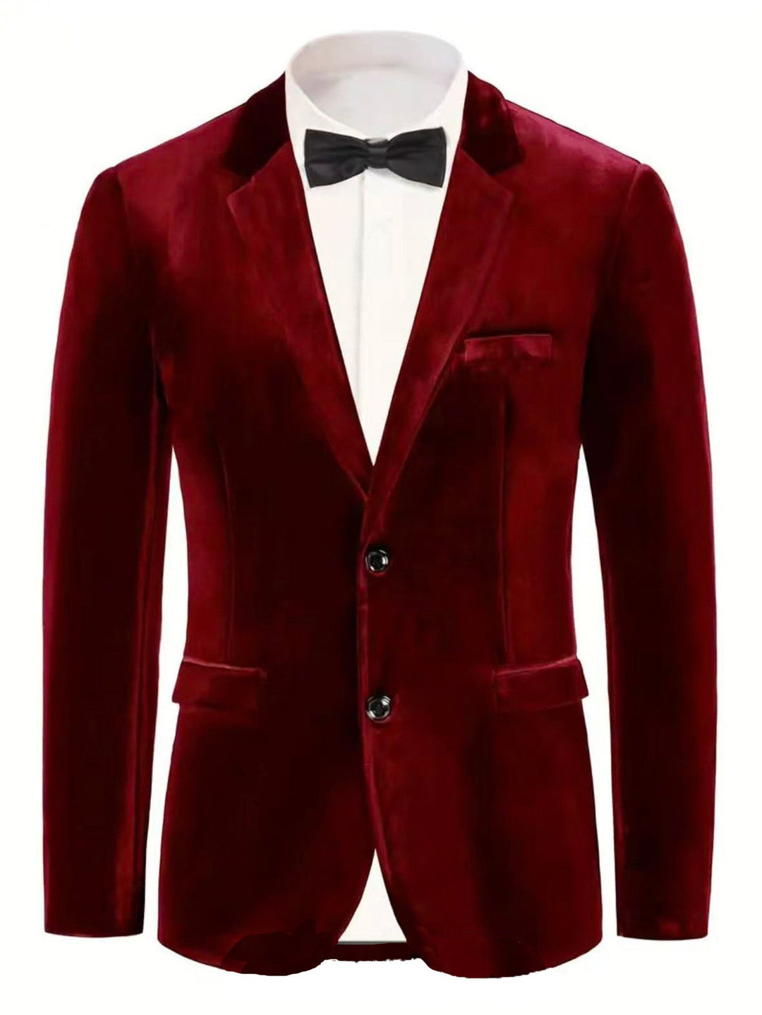 Men's Noble Velvet Blazer with Finesse Mune
