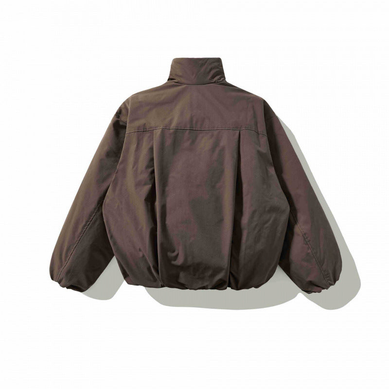 Unisex Short padded jacket with balloon sleeves and high stand-up collar Mune Fashion