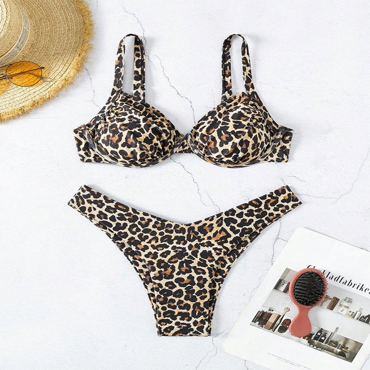 Ladies Push-Up Bikini with animal print Mune Fashion