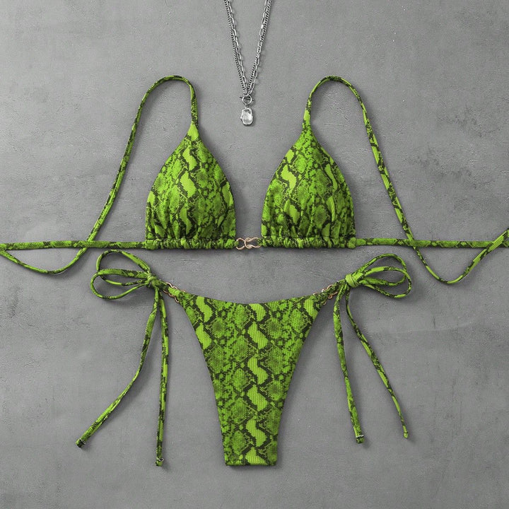 Ladies Triangle Bikini with exciting leopard pattern Mune Fashion