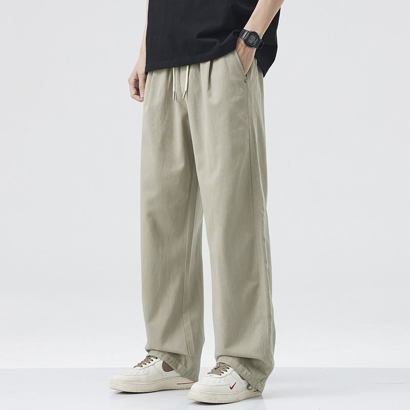 Men Comfortable Wide Cut Relaxed Fit Leisure Pants Mune Fashion
