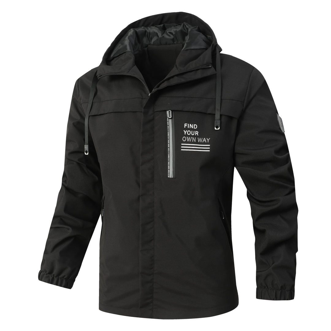 Men's Modern Urban Parka with Hood, Chest Zip and Elastic Cuffs Mune Fashion