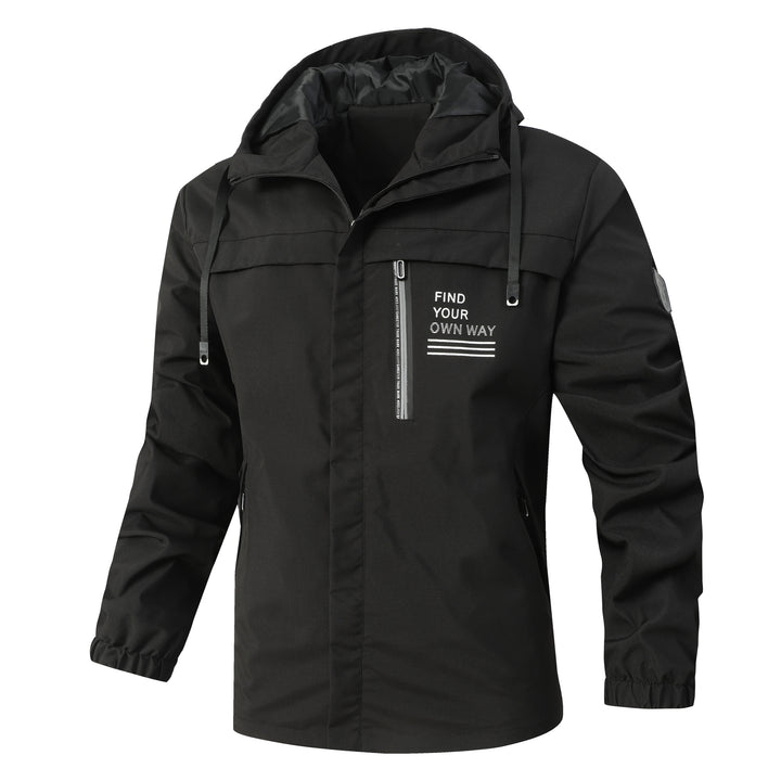 Men's Modern Urban Parka with Hood, Chest Zip and Elastic Cuffs Mune Fashion