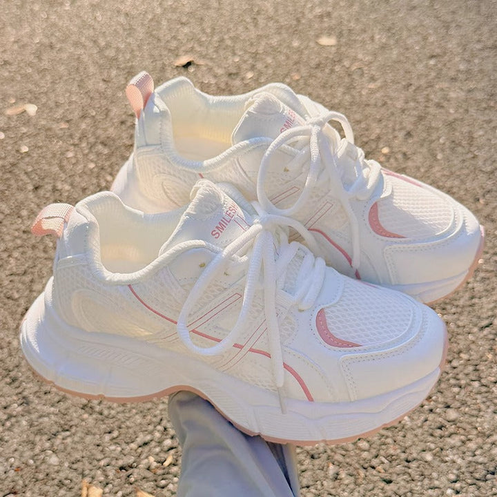 Women's Sporty Mesh Sneakers with Cushioning Sole and Modern Design Mune Fashion