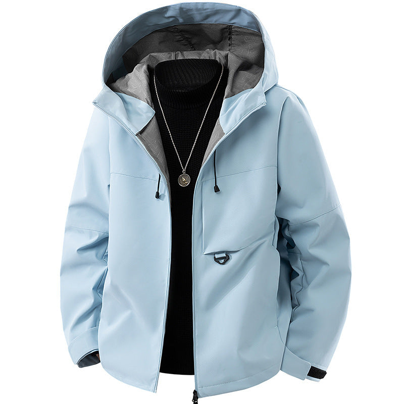 Men's technical hooded softshell jacket with adjustable hood and utility pockets Mune Fashion