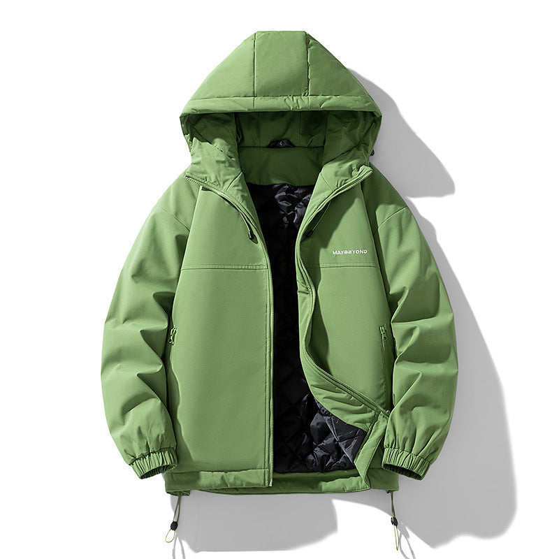 Men's water-repellent padded hooded jacket with thermos quilted lining Mune Fashion