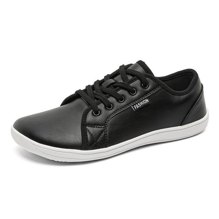 Men's slim business-casual lace-up shoes in smooth leather look with ergonomic comfort sole Mune Fashion