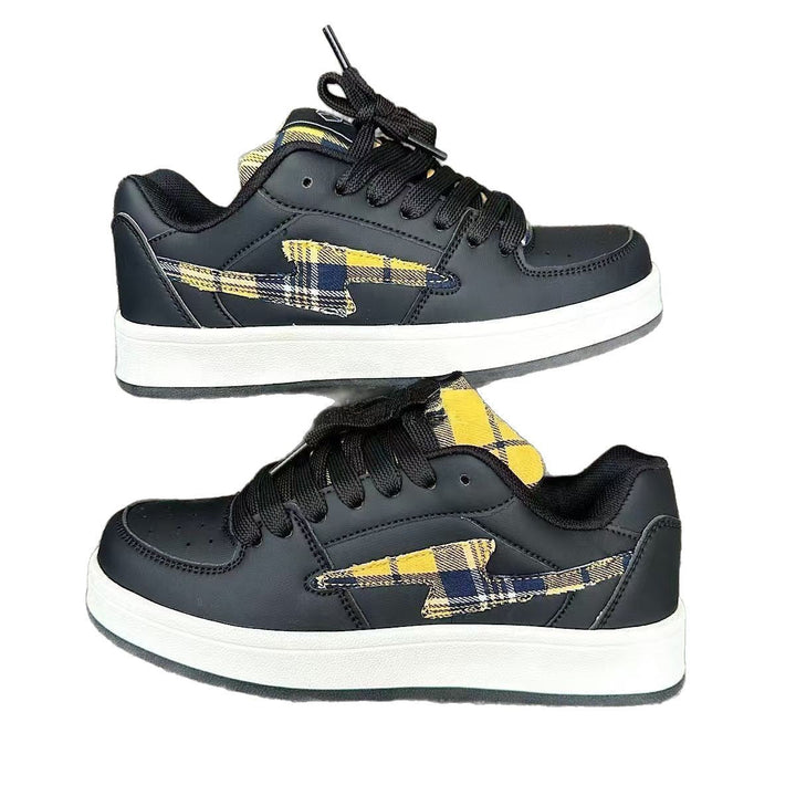 Women's sneakers in fashionable checkered design with comfortable cushioning Mune Fashion